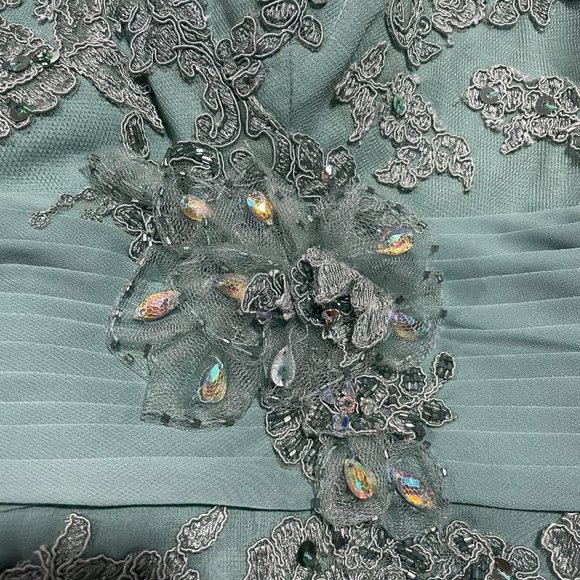 Montage by Mon Cheri 114911 Loden Green Mother of the Bride Dress - Picture 7 of 13